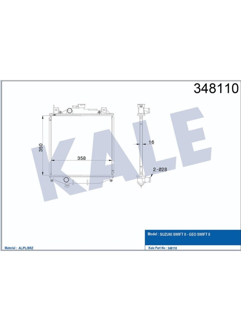 Buy Radiator Pl Brz Swift Ii Geo Swift Ii (Mt)