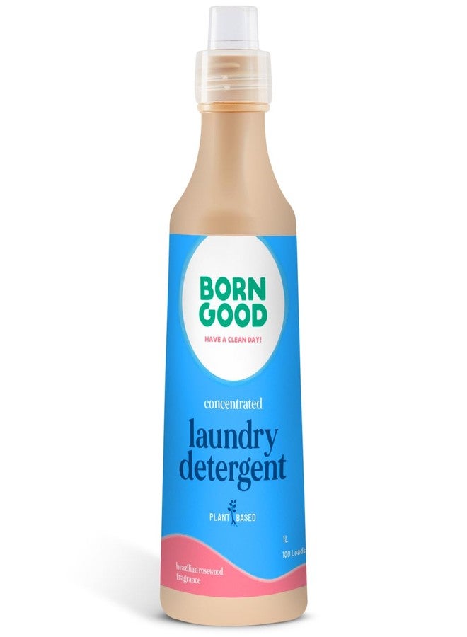 Born Good Natrual Concentrated Laundry Detergent | 1000ml | 100 Loads | Plant-Based, Biodegradable, Non-Toxic, Eco-Friendly, Organic, Herbal | Tough on Stains & Odour, Gentle on Skin | Baby-Safe - Image 1