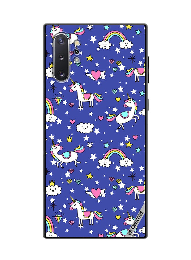 VR CREATIVE Protective Case Cover For Samsung Galaxy Note10 Plus 5G Unicorns Design Multicolour - Image 1
