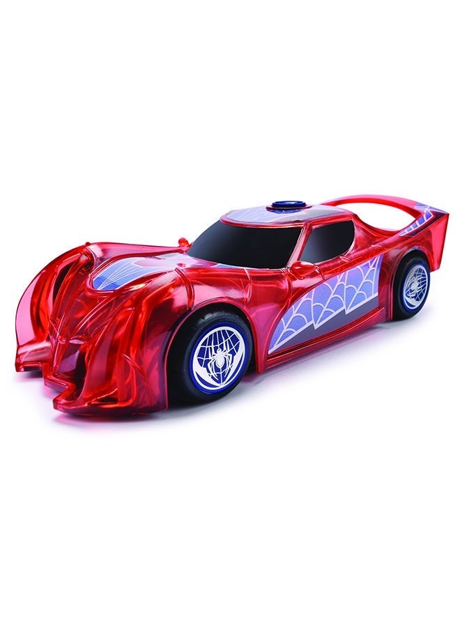 JADA Marvel Spider-Man Light Hero Toy Car Die-Cast with Friction, Light, and Sound Effects, 15 cm Scale, Multicolor - Image 2