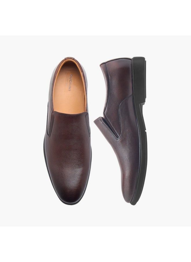 DUCHINI Men's Solid Slip-On Loafers  - Image 1