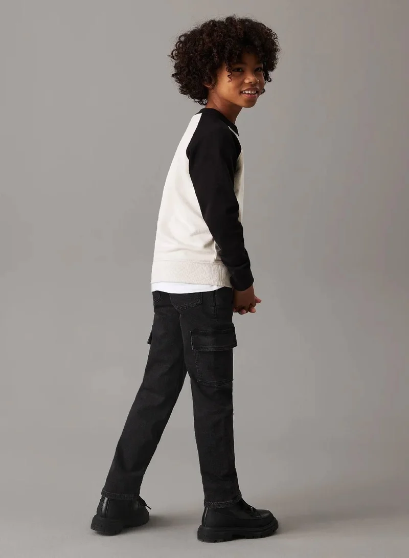 Calvin Klein Jeans Mid Rise Straight Cargo Jeans