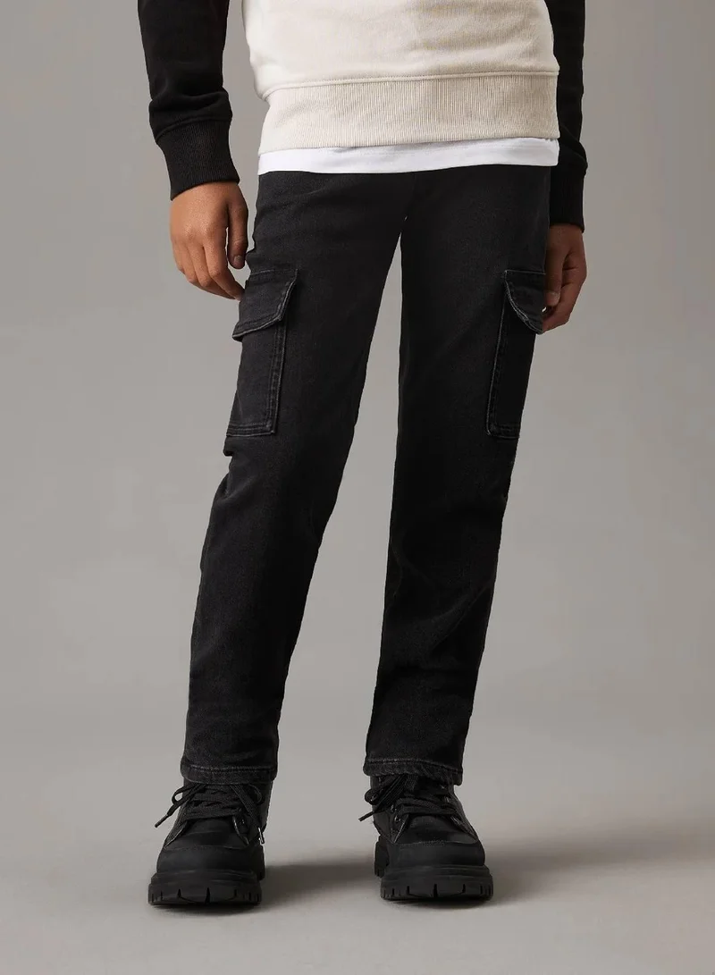 Calvin Klein Jeans Mid Rise Straight Cargo Jeans