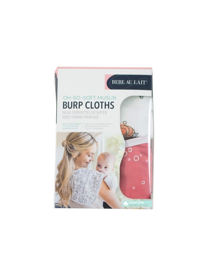 Bebe au Lait Bebe au Lait Oh So Soft Muslin Baby Burp Cloth Set - Mermaids and Bubbles , 8.5x17 Inch (Pack of 1)