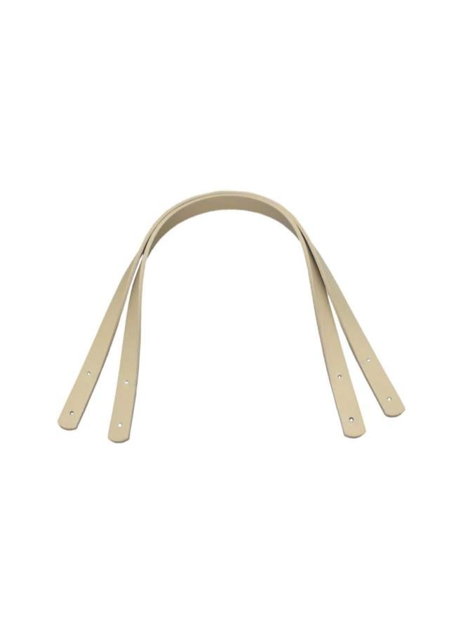 klarako 2pcs PU Leather Purse Handles Totebag Straps Replacement Handbag Handle for DIY Handbag Purse Making Accessories (Beige)60cm  - Image 2