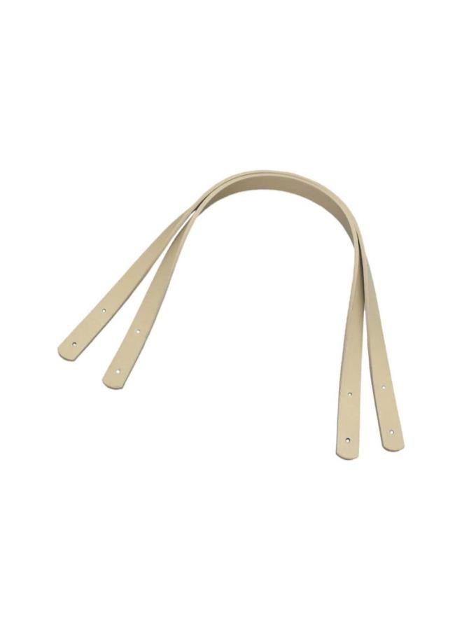 klarako 2pcs PU Leather Purse Handles Totebag Straps Replacement Handbag Handle for DIY Handbag Purse Making Accessories (Beige)60cm  - Image 5