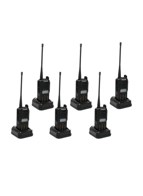 Promage Connect PC-WT900 PLUS Two Way Radio  Six Pack With Earpiece, Dual Band, Auto-Back Light, Time-out Timer, Voice Prompt, AUTO Keypad Lock, Emergency Alarm, Built in Flashlight, Low Battery Warning, 6 pack