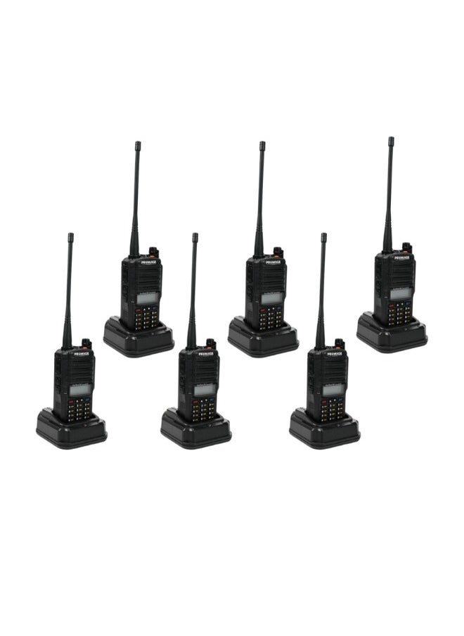 PROMAGE Promage Connect PC-WT900 PLUS Two Way Radio  Six Pack With Earpiece, Dual Band, Auto-Back Light, Time-out Timer, Voice Prompt, AUTO Keypad Lock, Emergency Alarm, Built in Flashlight, Low Battery Warning, 6 pack  - Image 1