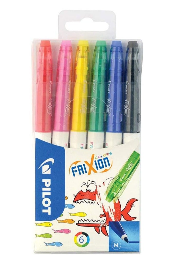 Pilot 6-Pieces  Frixion Coloring Pen Set Multicolor - Image 1