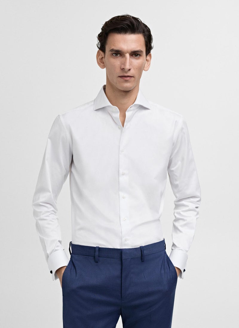 Mango Man Masnou Long Sleeve Regular Fit Shirt  - Image 1