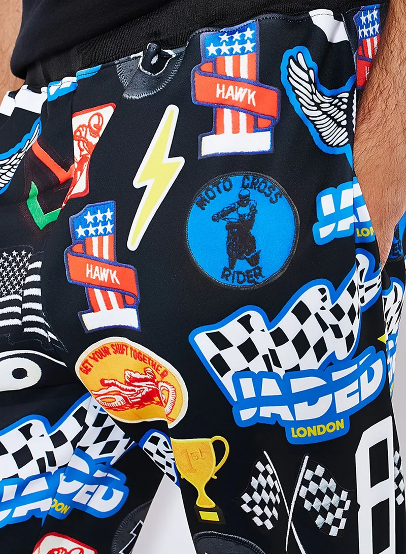 Jaded London Printed Joggers
