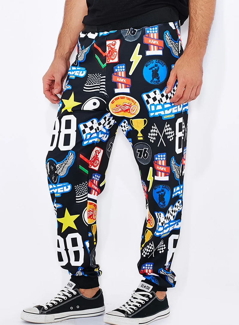 Jaded London Printed Joggers