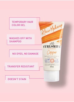 CURLSMITH Curlsmith - Hair Makeup - Vegan Temporary Hair Color and Styling Gel (Copper 3fl.oz)  - Image 3
