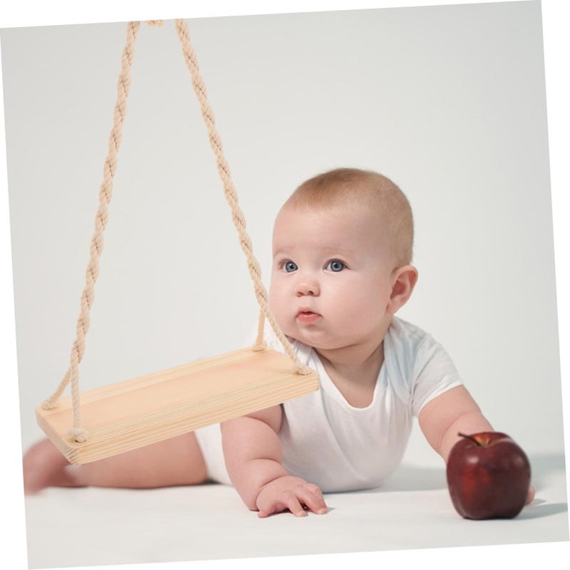 Baby Creative Photo Prop Wooden Swing For Newborn Photography Sessions - Image 5