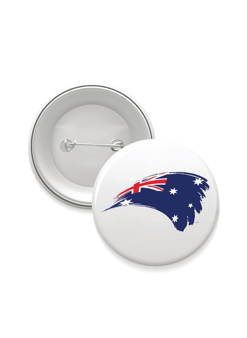PRINTSHOP4ME Australia Day Button Badge For Jackets-Bags And Backpacks-Australia Day Pin Badge-Perfect For Parties And Events-Celebrate The Australia Day  - Image 1