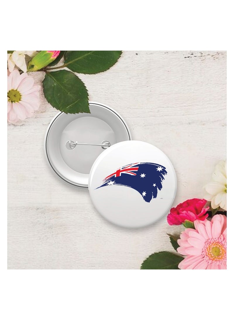 PRINTSHOP4ME Australia Day Button Badge For Jackets-Bags And Backpacks-Australia Day Pin Badge-Perfect For Parties And Events-Celebrate The Australia Day  - Image 2