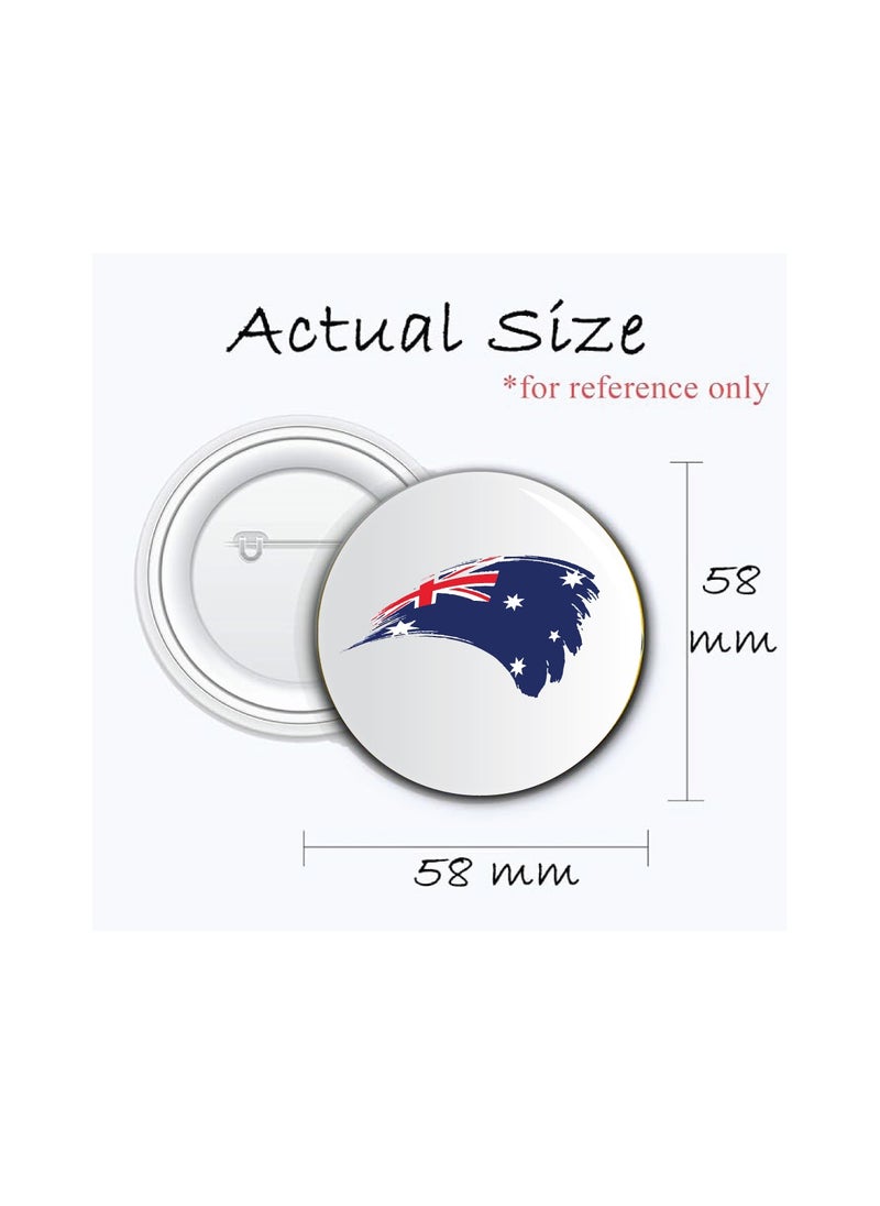 PRINTSHOP4ME Australia Day Button Badge For Jackets-Bags And Backpacks-Australia Day Pin Badge-Perfect For Parties And Events-Celebrate The Australia Day  - Image 3