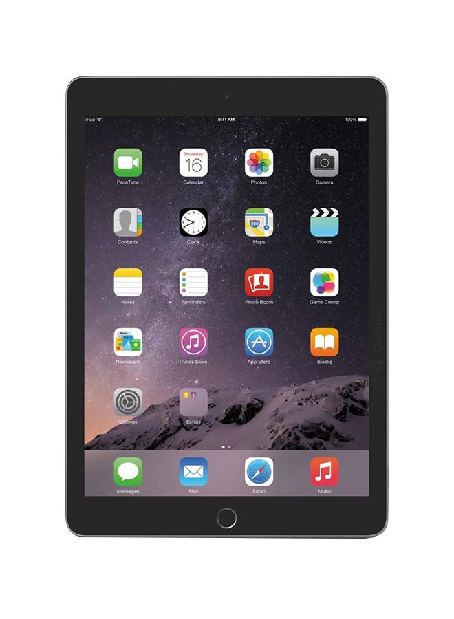 ابل  Renewed - iPad Air 2 (2014) 2nd Gen 9.7-Inch 2GB RAM 128GB WI-Fi Space Grey - Image 2