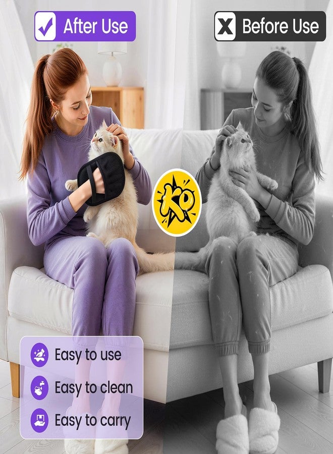QWACVRTM Pet Hair Removal Glove for Dogs and Cats, 2026 New Upgraded Five-Finger Magic Brush Pet Hair Remover for Laundry, Electrostatic Glove for Couch, Carpet, Clothes, Car Seat - Image 4