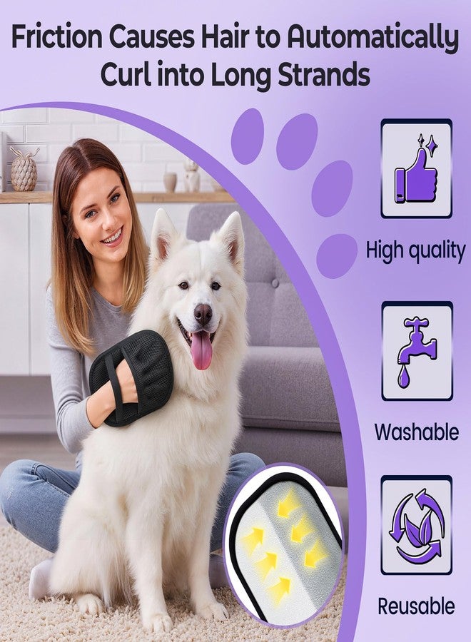 QWACVRTM Pet Hair Removal Glove for Dogs and Cats, 2026 New Upgraded Five-Finger Magic Brush Pet Hair Remover for Laundry, Electrostatic Glove for Couch, Carpet, Clothes, Car Seat - Image 2
