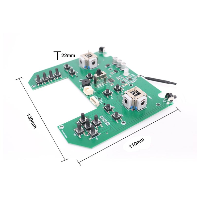 Remote Control Circuit Board: Multicolor Fiberglass Construction - Stable Reliable Connection Replacement Part for V900 V020 Fishing Bait Boat Remote Controller - Image 4