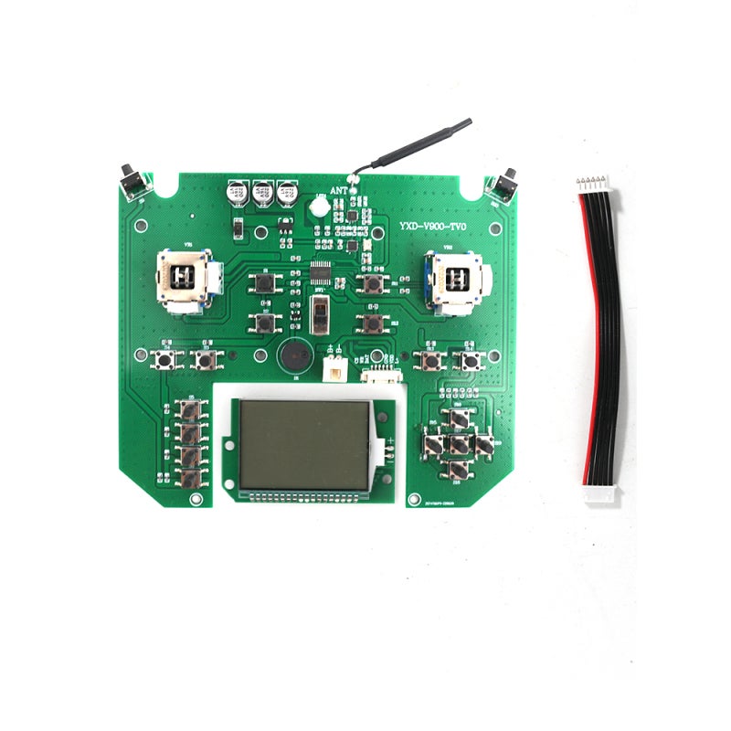 Remote Control Circuit Board: Multicolor Fiberglass Construction - Stable Reliable Connection Replacement Part for V900 V020 Fishing Bait Boat Remote Controller - Image 1