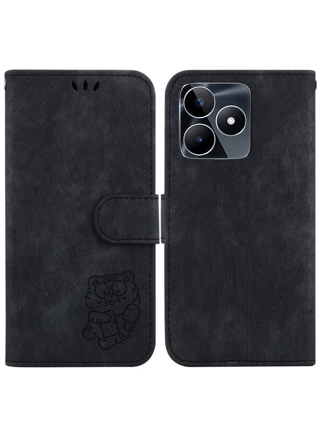 S-TOP Case For Realme C53 / Narzo N53 Little Tiger Embossed Leather Phone Case - Image 1