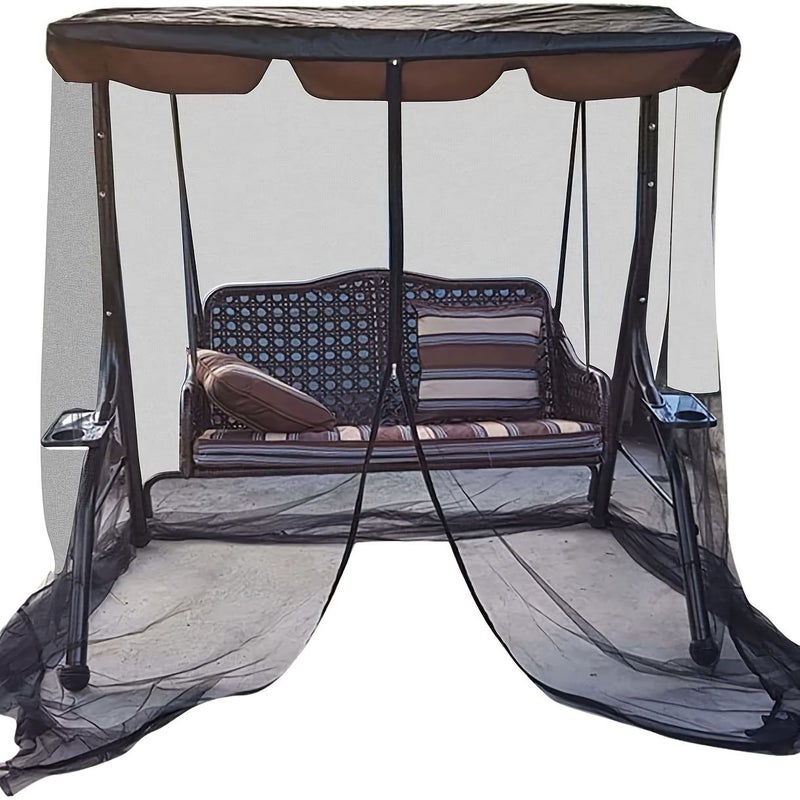 1pc Courtyard Mosquito Net For Swing Chair Outdoor Sunshade Protection Cover For Balcony And Garden - Image 1