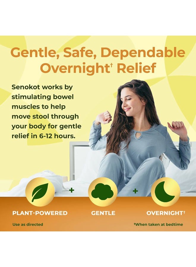 Senokot Extra Strength, 12 Tablets, Natural Vegetable Laxative Ingredient for Gentle Dependable Overnight Relief of Occasional Constipation - Image 5