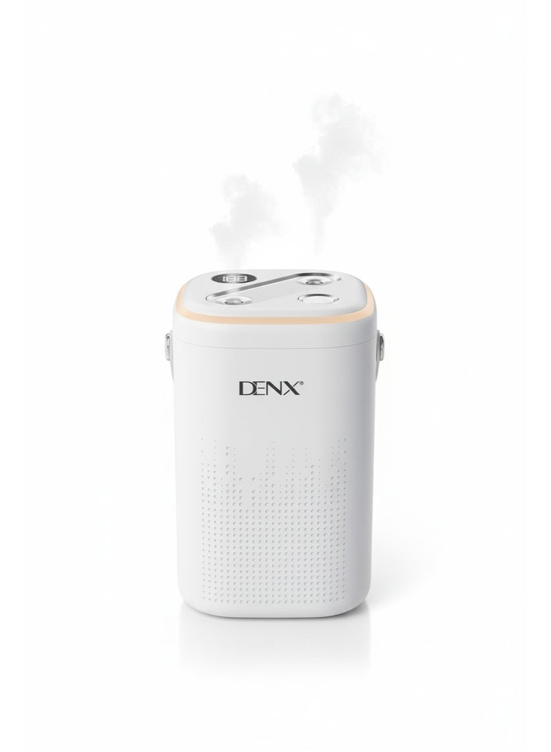 Denx مرطب الهواء بالموجات فوق الصوتية DENX سعة 1.3 لتر ورائحة الزيوت الأساسية، 4 مستويات من الرذاذ، إيقاف تلقائي، ضوضاء منخفضة، مرطب محمول قابل لإعادة الشحن لغرفة النوم، غرفة الأطفال، المنزل، والمكتب، DX1927 - Image 2