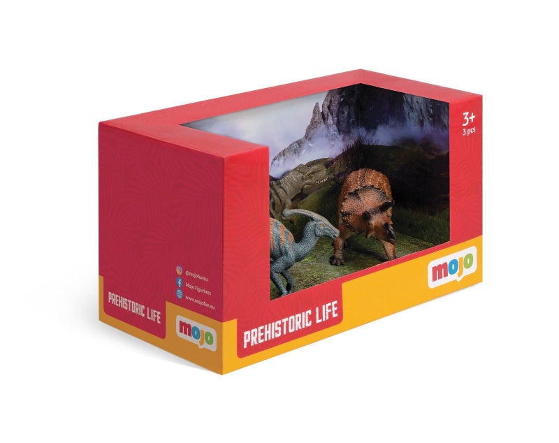MOJO Prehistoric Life Dinosaur Starter 2 Toy Figure Set, 3 Years or Above - (380040) - Image 1