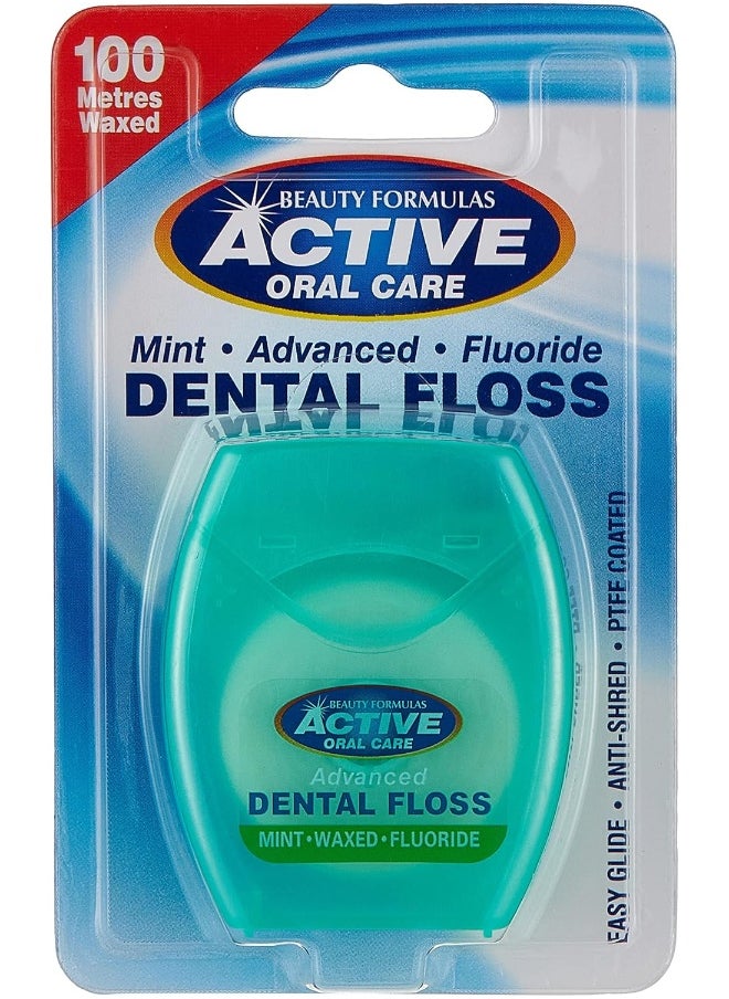 BEAUTY FORMULAS BEAUTY FORMULAS ACTIVE.ADV.MINT.WAXED+FLUOR.100M FLOSS  - Image 1