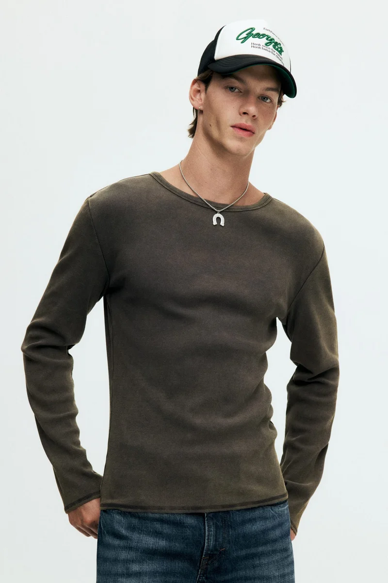 H&M Slim Fit ribbed top