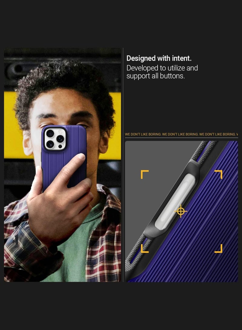 Caseology Dual Grip Mag for iPhone 16 PRO MagSafe Case Cover Mil Grade - Cobalt Blue - Image 4