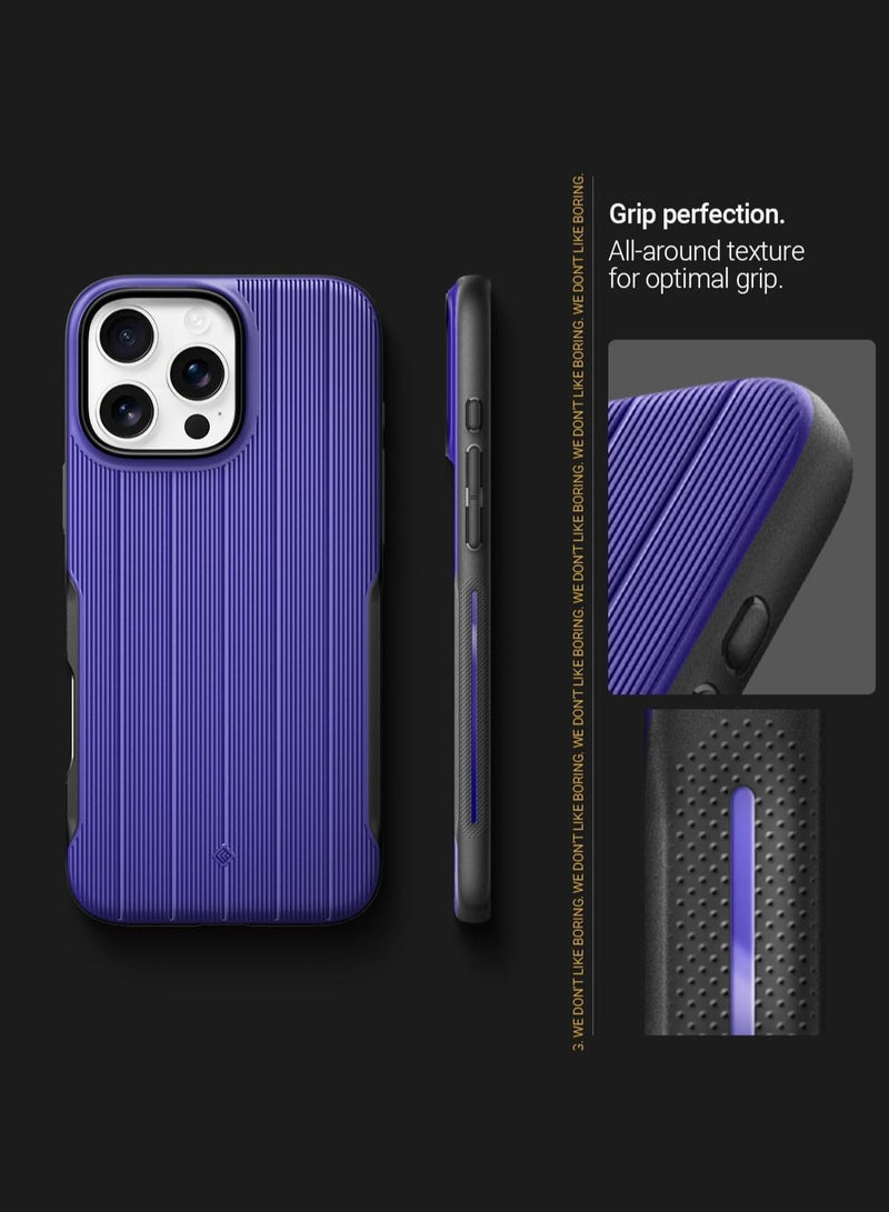 Caseology Dual Grip Mag for iPhone 16 PRO MagSafe Case Cover Mil Grade - Cobalt Blue - Image 3