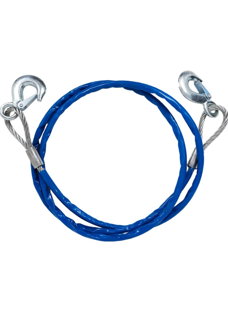 3XR Car Emergency Tow Rope 3.5 Meter, 18mm Car Tow Rope Metal Wire - Image 1