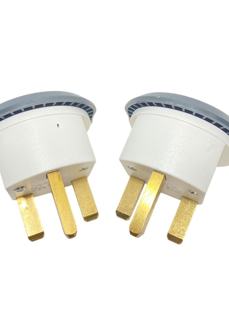 Hero - 2 x 16 amp dual to triple wall converter plugs for American and Saudi systems - Image 1