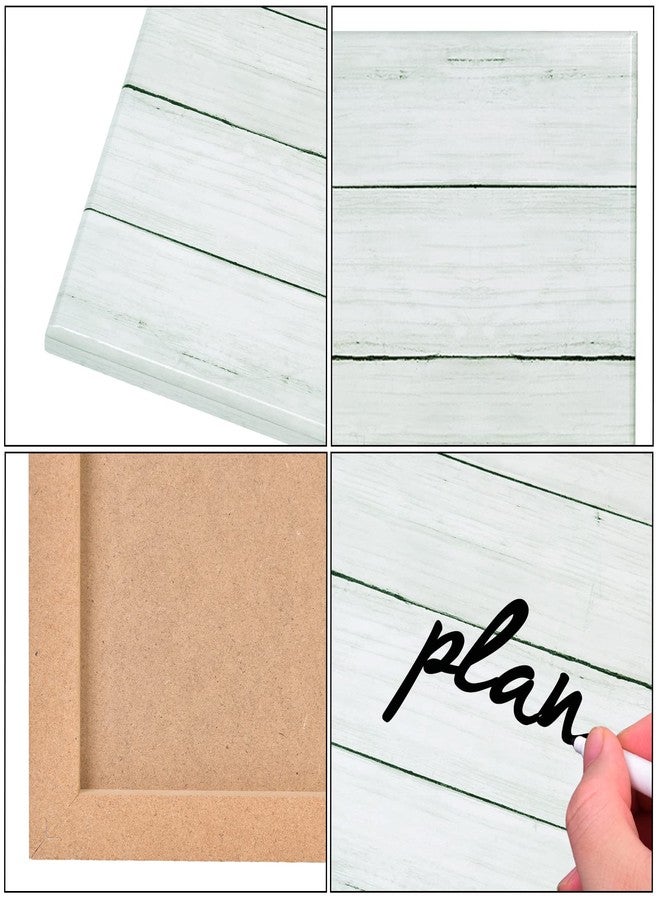 Aitakatta Wooden Planks Print Magnetic Surface Dry Erase Board, 12 x 16 inches Decorative White Board for Wall with Design, Frameless Dry Erase Board for Wall（Plank,4030,1pc） - Image 3