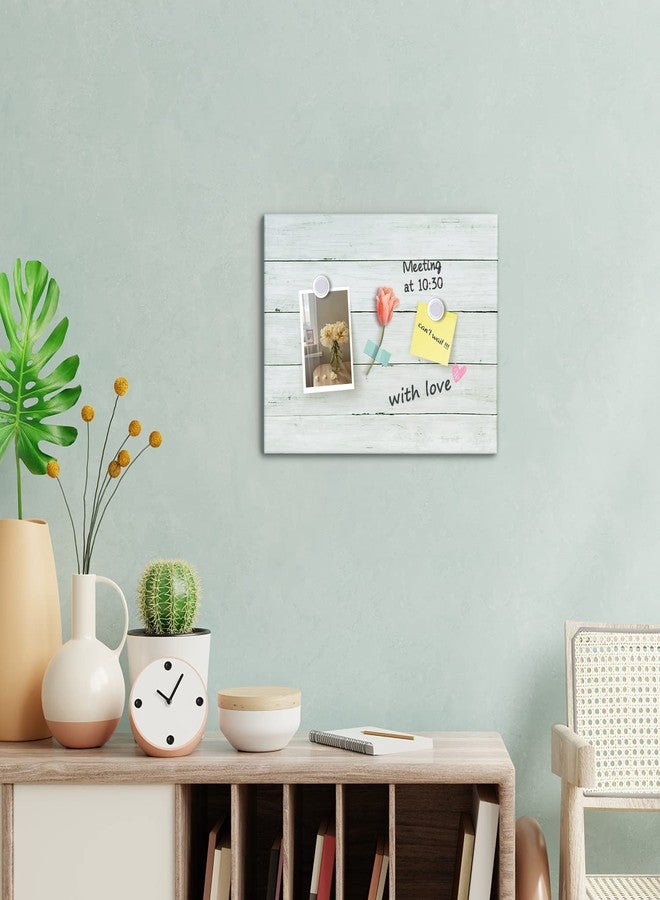 Aitakatta Wooden Planks Print Magnetic Surface Dry Erase Board, 12 x 16 inches Decorative White Board for Wall with Design, Frameless Dry Erase Board for Wall（Plank,4030,1pc） - Image 4