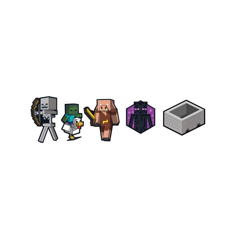 Crocs Unisex Jibbitz Characters, Minecraft 2, 5 Pack - Image 3
