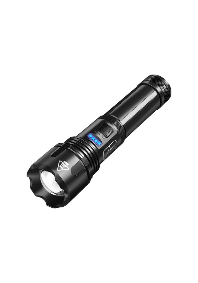 مصباح يدوي قوي بإضاءة LED من نوع XHP50، شحن عبر USB، مصباح كشاف للطوارئ الخارجية طويل المدى بتقريب متغير (بدون بطارية) - Image 2