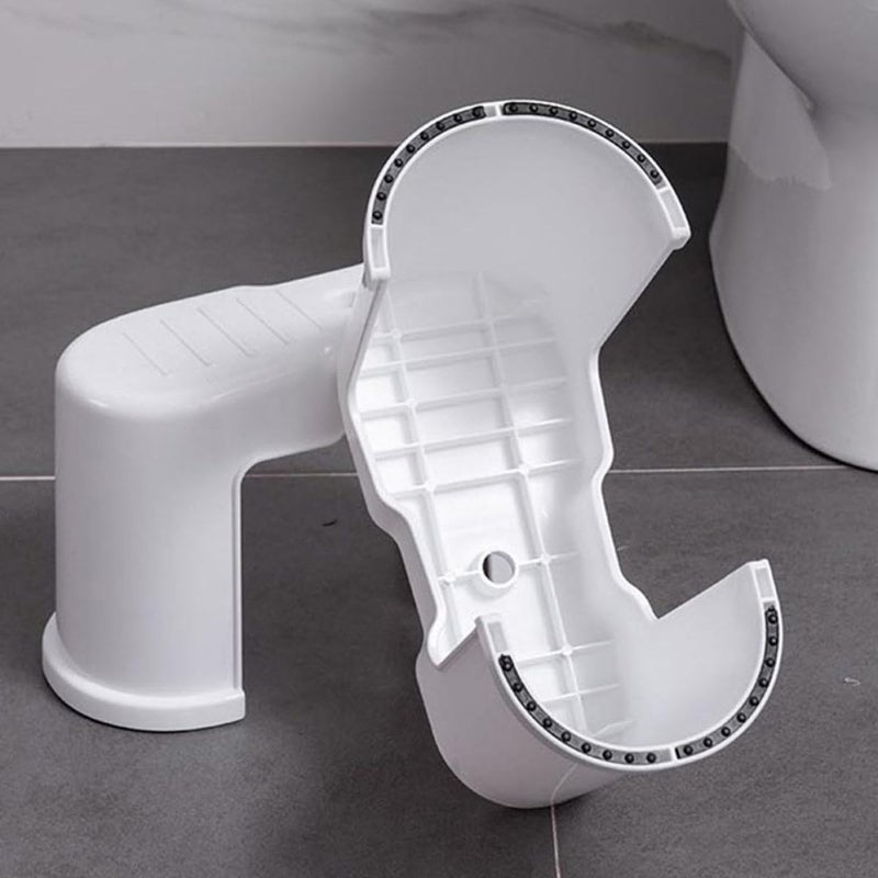 Bathroom Footstool 2pcs Anti-Skid Plastic Squatting Step Stool Thickened Design for Home Bathroom Support and Use - Image 4