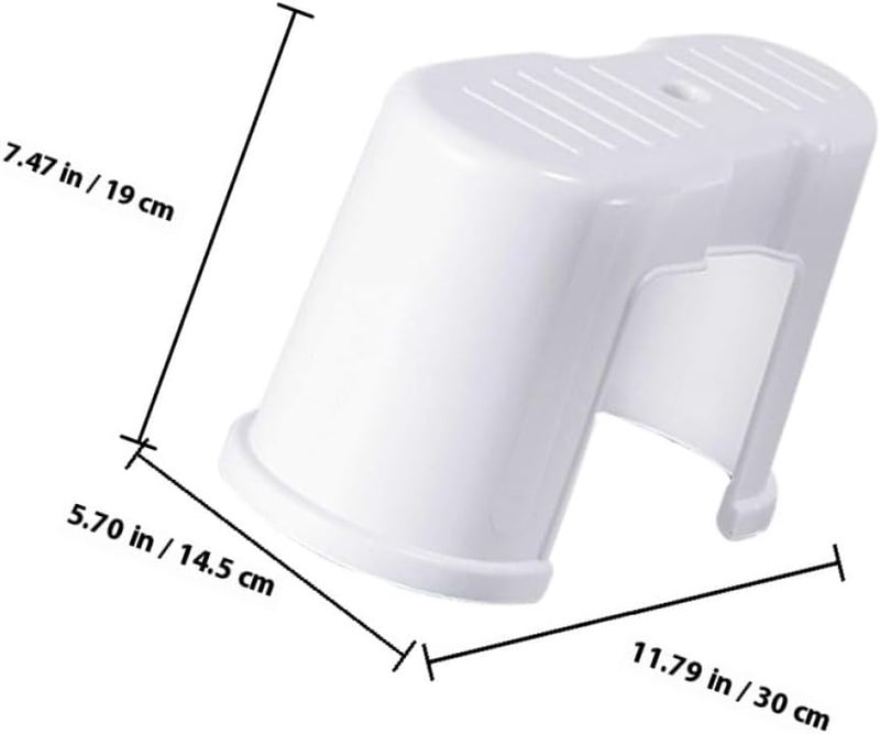 Bathroom Footstool 2pcs Anti-Skid Plastic Squatting Step Stool Thickened Design for Home Bathroom Support and Use - Image 2