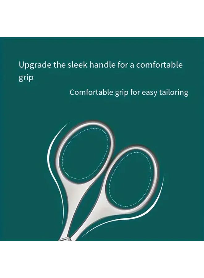 Stainless Steel Round Tip Hair Scissors For Eyebrow Nose Lip Trimming - Image 5