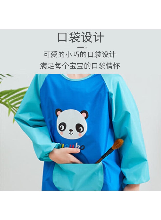 9i9 Baby Painting A Anti-dirty Children's Bib Long Sleeve Reversible Kindergarten Anti-splash Clothing A233 - Image 2