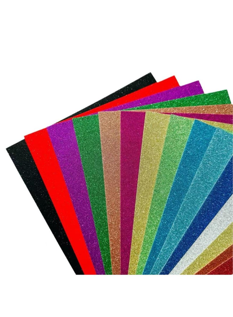  طائرة ورقية ورق كرتون براق، 20 ورقة، 20 لون، ورق ملون ممتاز مقاس A4، 250 جم/م². - Image 2