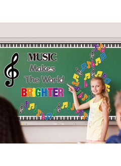 Music Notes Border Decor - 108Pcs Back To School Music Notes Bulletin Board Set Music Makes The World Brighter Cutouts Piano Border Trim Preschool Classroom Chalkboard Wall Decoration Supplies - pzsku/Z549838B33AAC298D0E1CZ/45/_/1735214738/3a711756-2225-456e-a460-187461e58e84