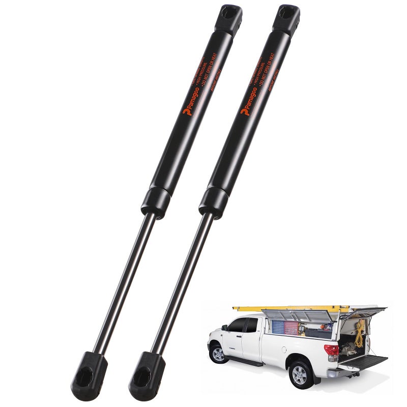 PAMAGOO C1610176 14 inch Gas Struts 35 lbs156 N 14 Leer Camper Shell Replacement Gas Spring Lift for Truck Cap Topper Canopy Window Weatherguard Tool Box Prop Shock 2 Pack