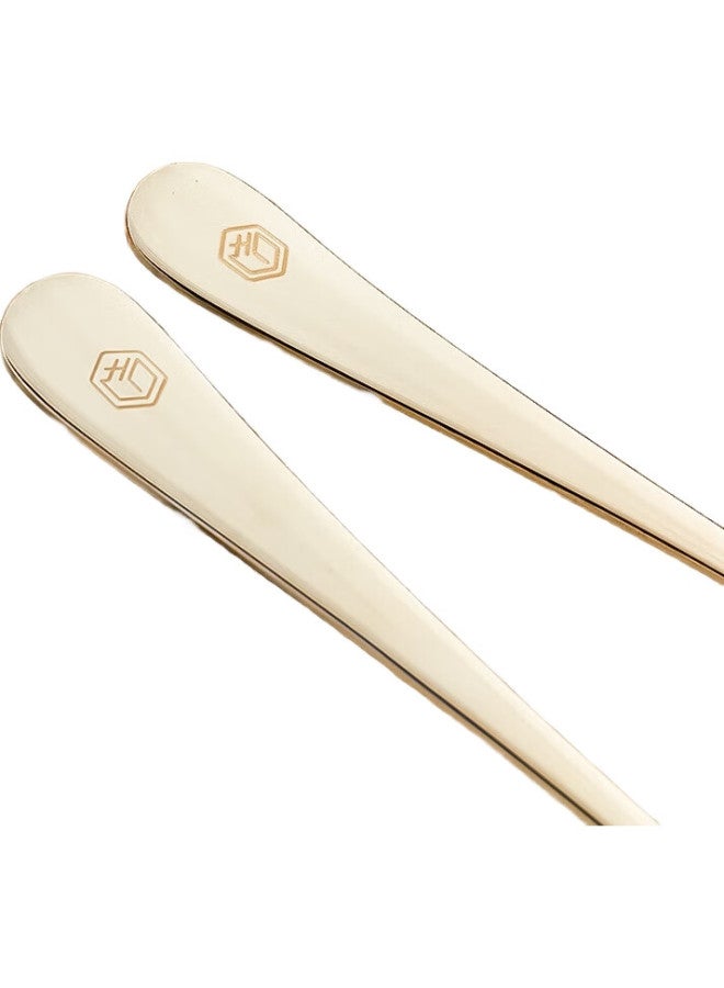 JD.com Jingzao 304 Stainless Steel Western Dinner Spoon, Ice Cream Spoon, Main Course Spoon, Household Pointed Rice Spoon, Tablespoon, 2-Piece Set - Image 1