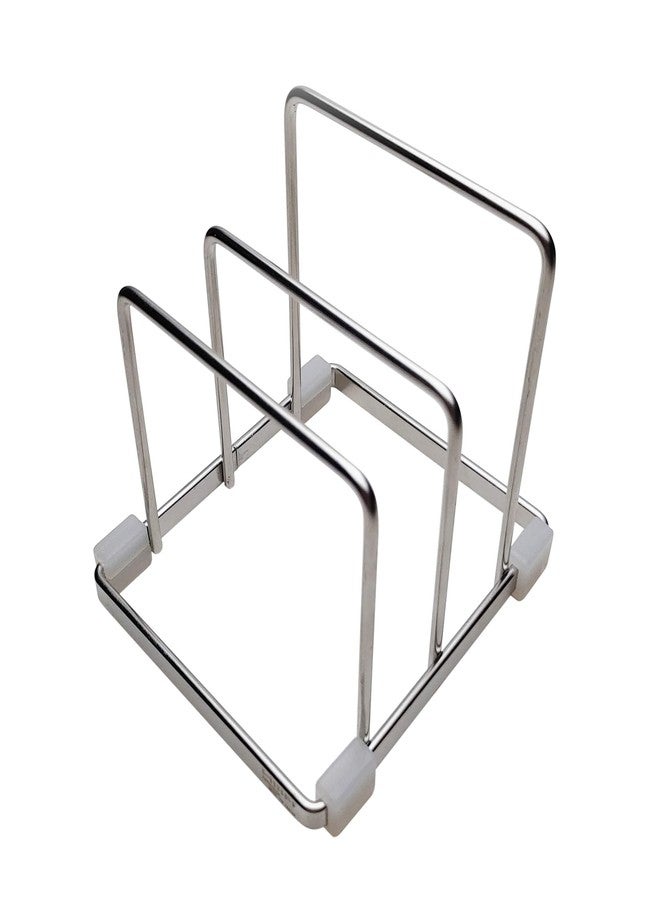 LENITH Small Size Stainless Steel Wire Cutting Board Holder, Cutting Board Rack Organizer Kitchen (Small) - Image 5